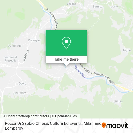 Rocca Di Sabbio Chiese, Cultura Ed Eventi. map
