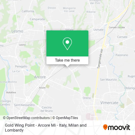 How To Get To Gold Wing Point Arcore Mi Italy In Arcore By Bus Train Or Metro