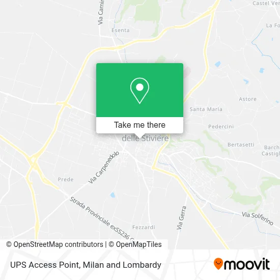 UPS Access Point map