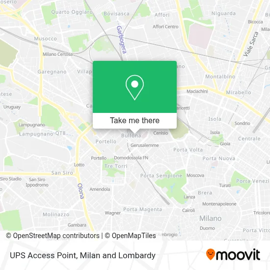 UPS Access Point map