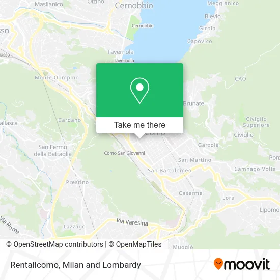Rentallcomo map