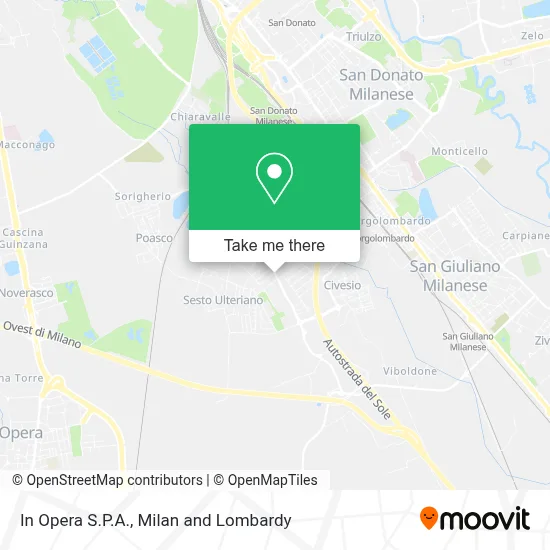 In Opera S.P.A. map