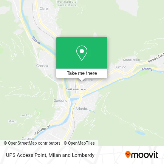 UPS Access Point map