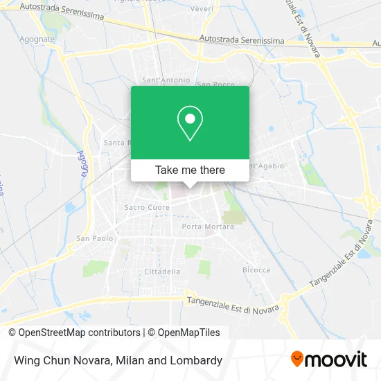 Wing Chun Novara map
