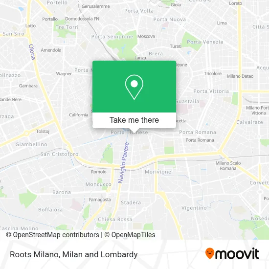 Roots Milano map