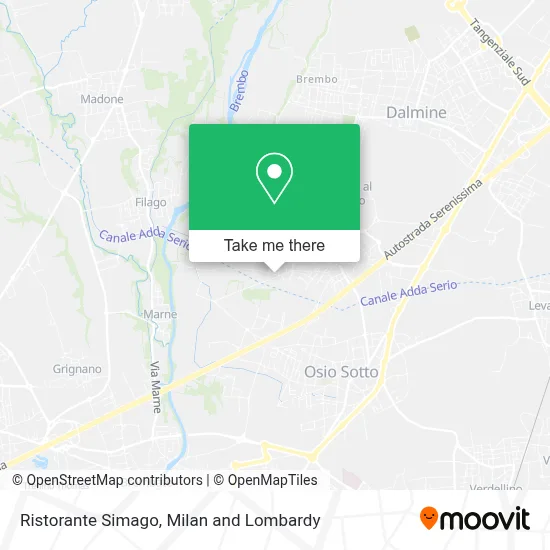 Ristorante Simago map