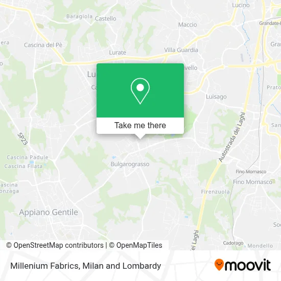 Millenium Fabrics map
