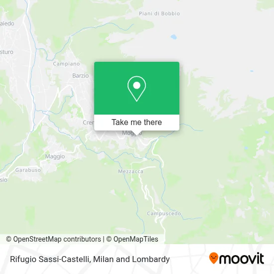 Rifugio Sassi-Castelli map