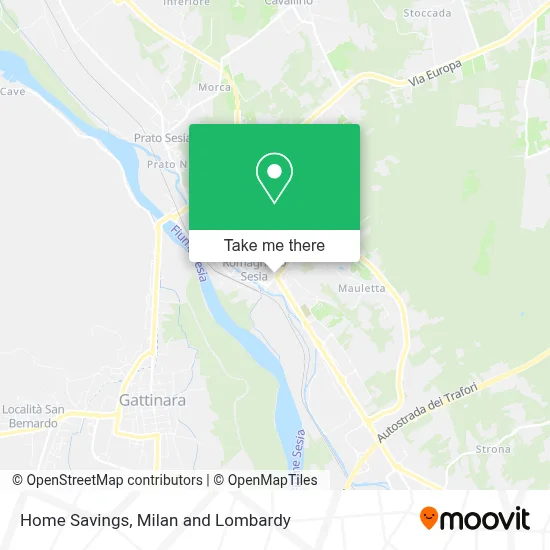 Home Savings map