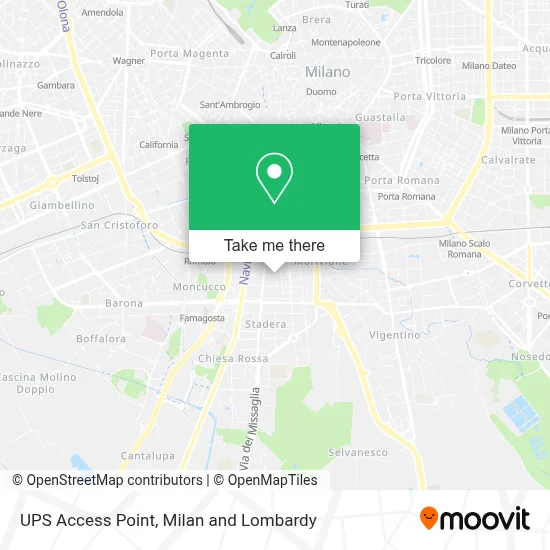 UPS Access Point map