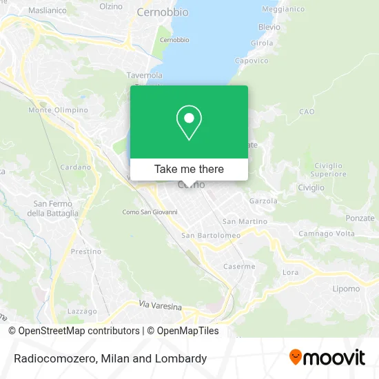 Radiocomozero map