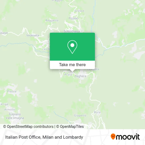 Italian Post Office map
