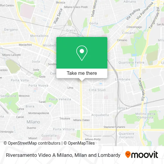 Riversamento Video A Milano map