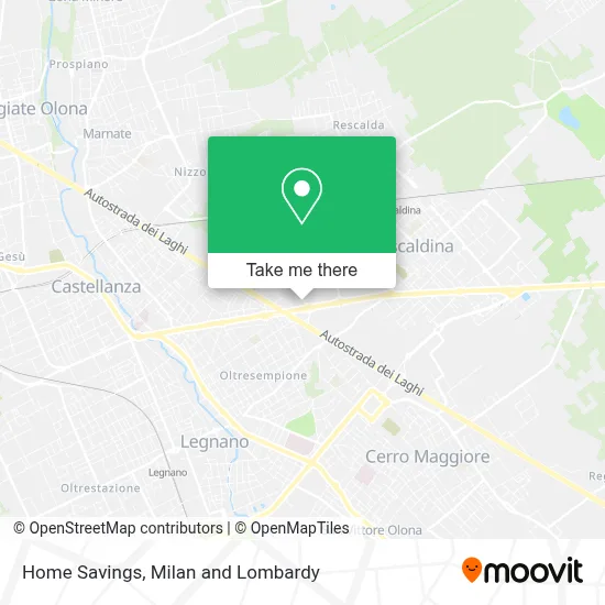 Home Savings map