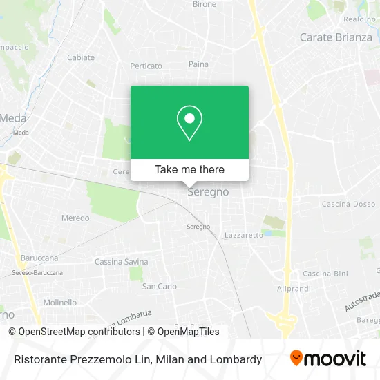 Ristorante Prezzemolo Lin map
