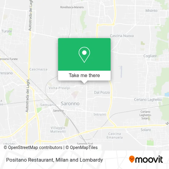 Positano Restaurant map