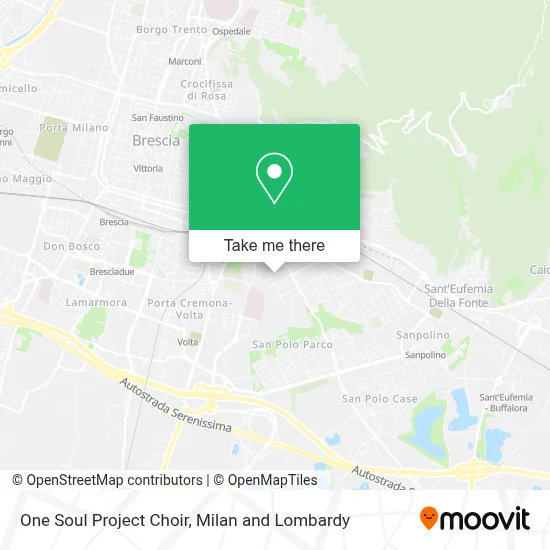 One Soul Project Choir map