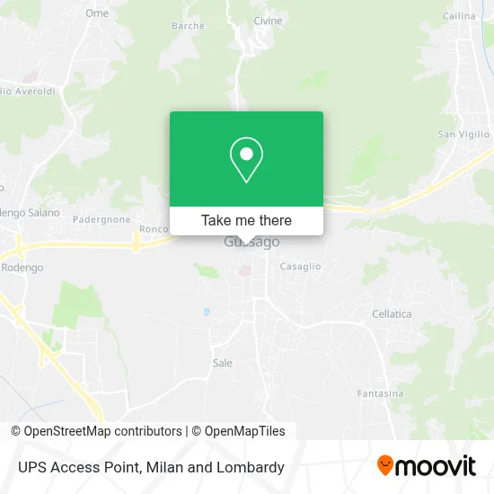 UPS Access Point map
