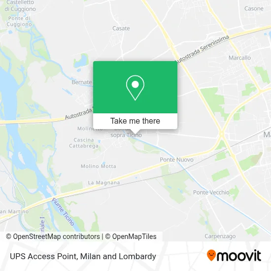UPS Access Point map