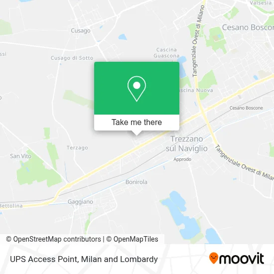 UPS Access Point map