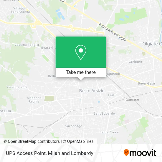 UPS Access Point map