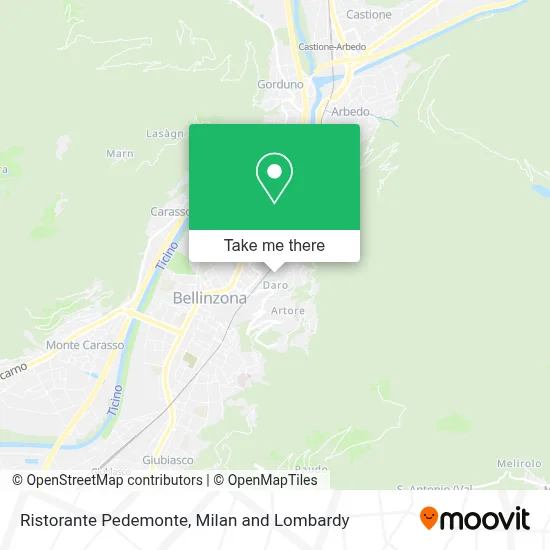 Ristorante Pedemonte map