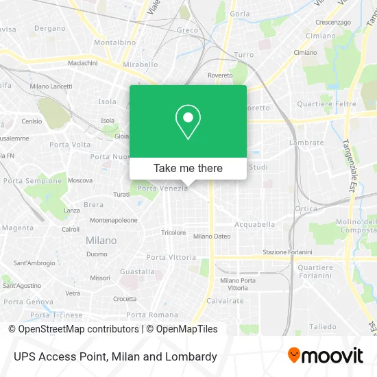 UPS Access Point map