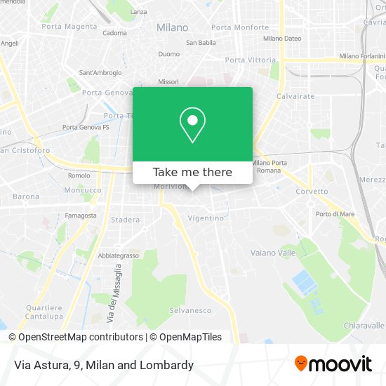 Via Astura, 9 map