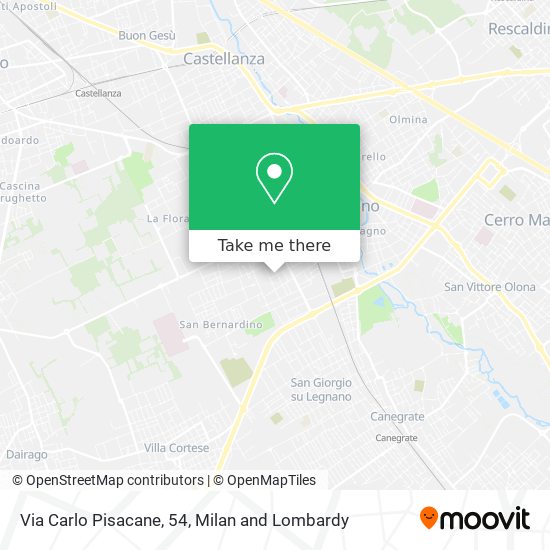 Via Carlo Pisacane, 54 map