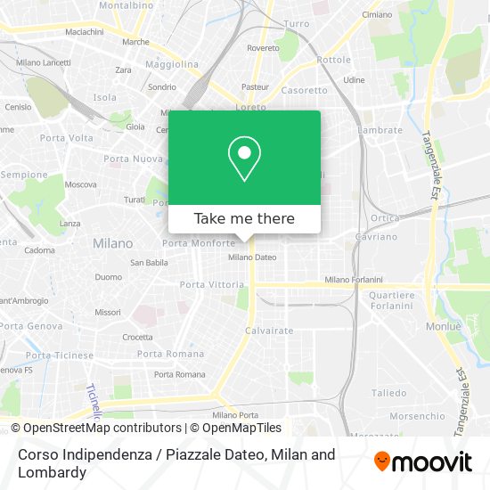 Corso Indipendenza / Piazzale Dateo map