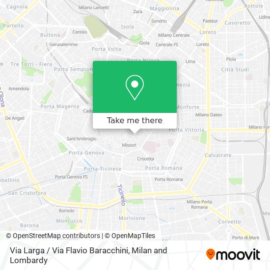 Via Larga / Via Flavio Baracchini map
