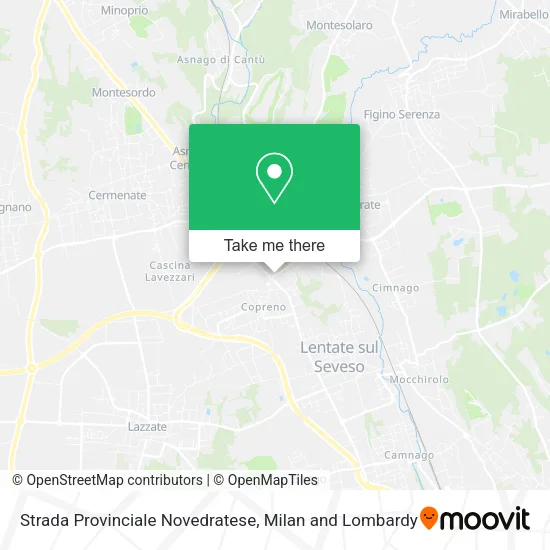 Strada Provinciale Novedratese map