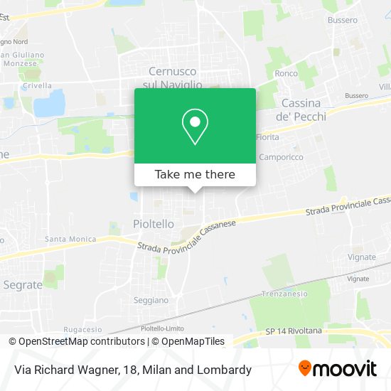 Via Richard Wagner, 18 map