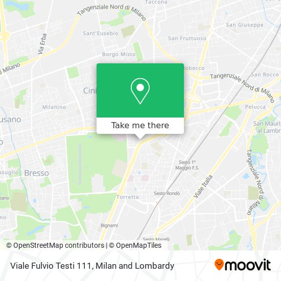 Viale Fulvio Testi 111 map