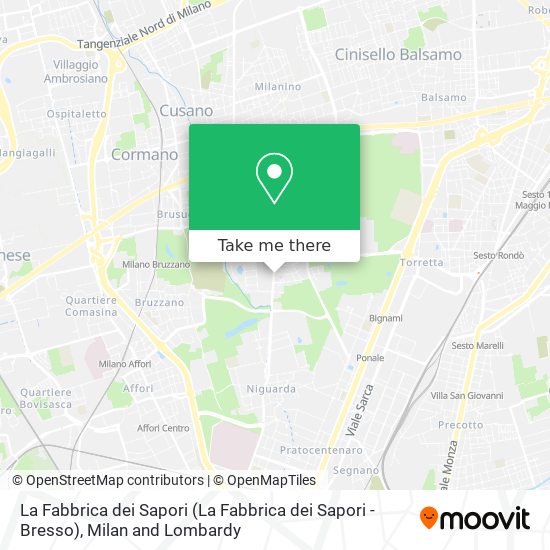 La Fabbrica dei Sapori map