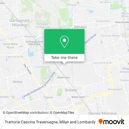 Trattoria Cascina Traversagna map
