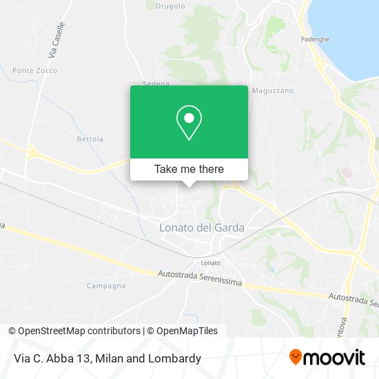 Via C. Abba 13 map