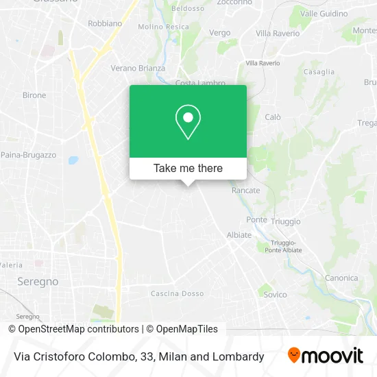 Via Cristoforo Colombo, 33 map