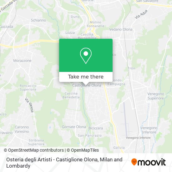 Osteria degli Artisti - Castiglione Olona map