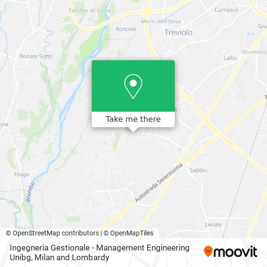 Ingegneria Gestionale - Management Engineering Unibg map