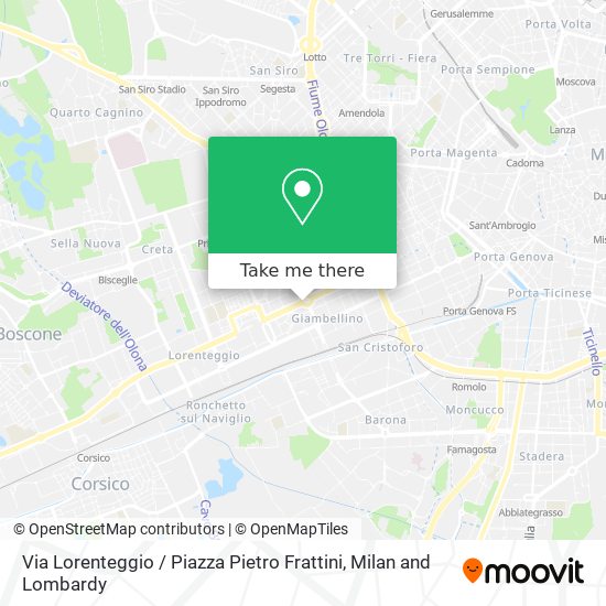 Via Lorenteggio / Piazza Pietro Frattini map