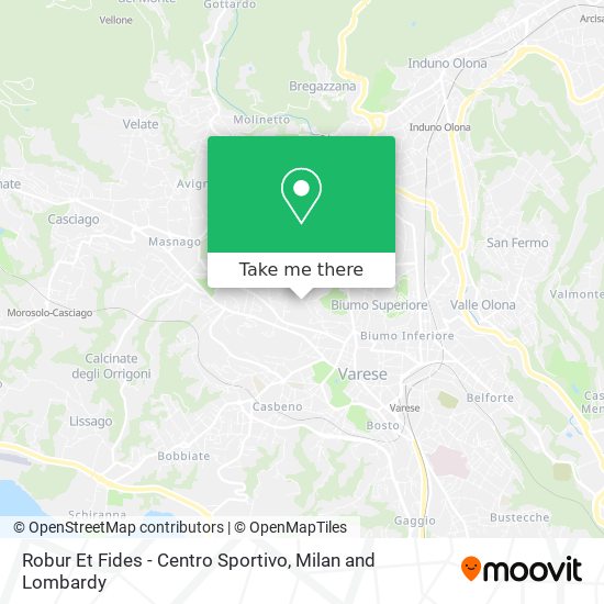 Robur Et Fides - Centro Sportivo map