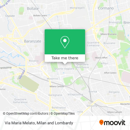 Via Maria Melato map