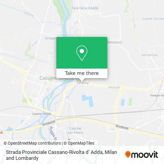 Strada Provinciale Cassano-Rivolta d' Adda map