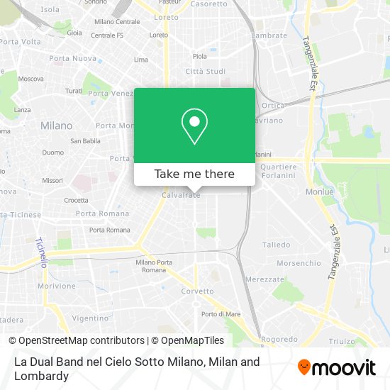 La Dual Band nel Cielo Sotto Milano map