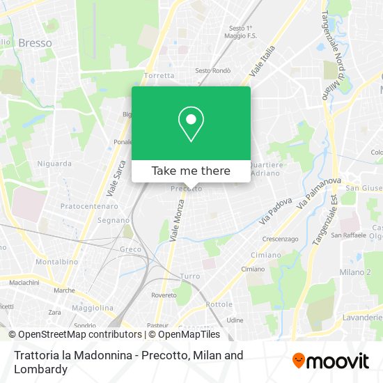 Trattoria la Madonnina - Precotto map