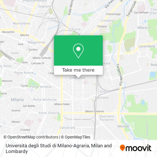 Università degli Studi di Milano-Agraria map