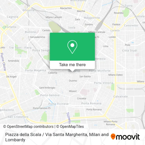 Piazza della Scala / Via Santa Margherita map