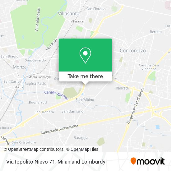 Via Ippolito Nievo 71 map