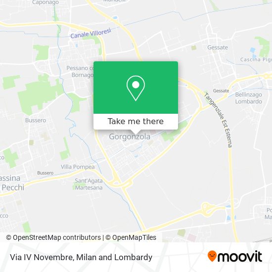 Via IV Novembre map